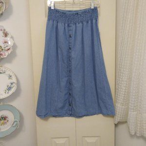 Viki Wayne Denim Skirt